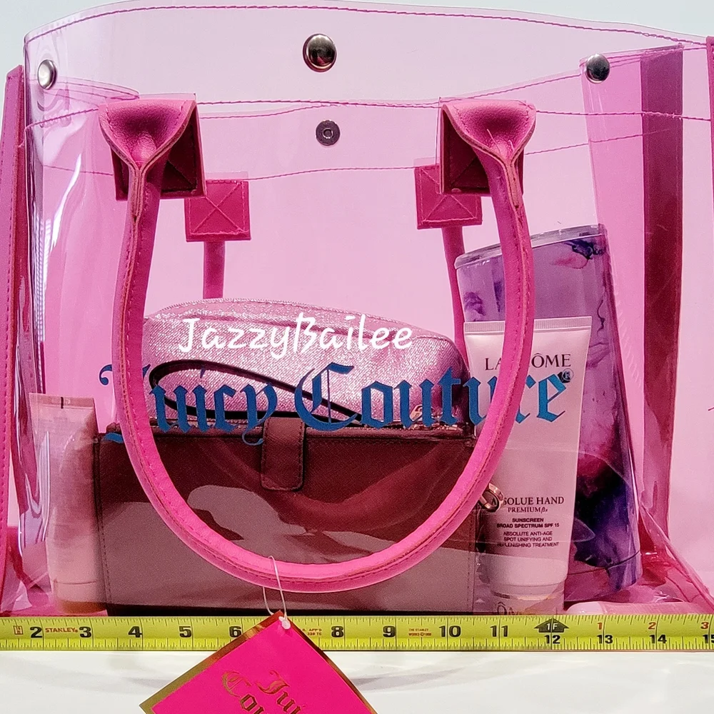 Juicy Couture Clear Pink Tote - Picture 3 of 6